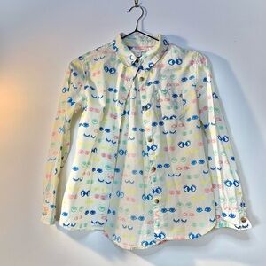 Cat & Jack Colorful Patterned Button-Up Shirt